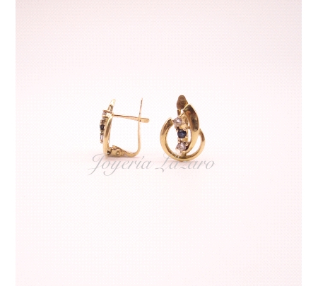 PEND. S. ORO 18 KTS 2 CIRCOMITAS 1 ZAFIRO                                                           