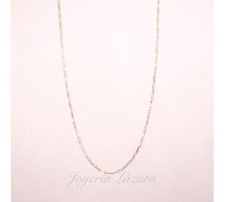 ORO 18 KTS CADENA 60 CM. 3X1 PLANA