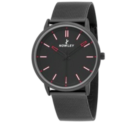 NOWLEY RELOJ CABALLERO  ESTERILLA NEGRO ESFERA NEGRA                                                
