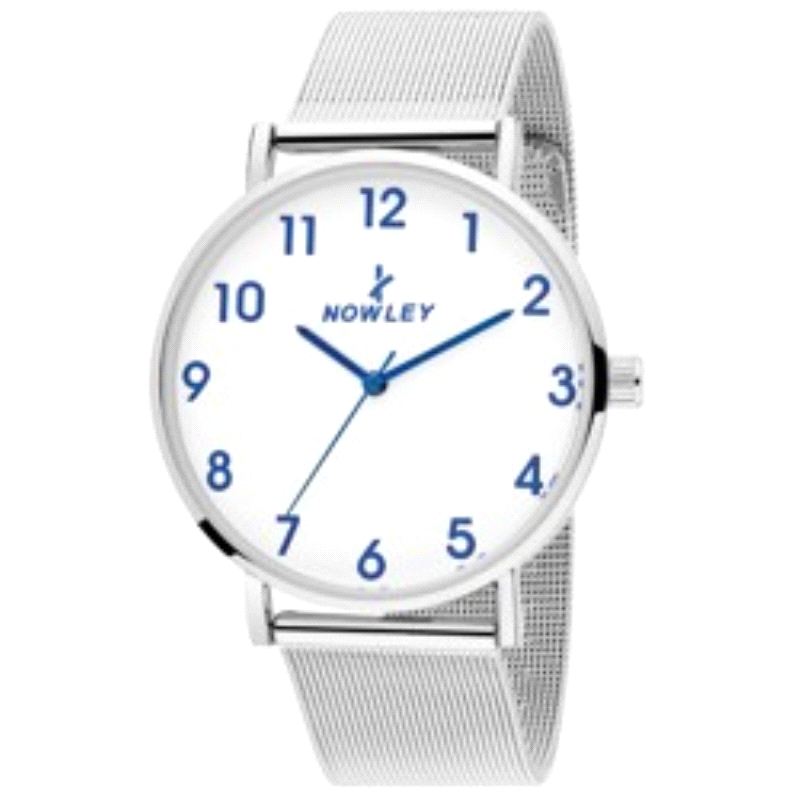 NOWLEY RELOJ HOT, CABALLERO ACERO ESFERA BLANCA                                                     