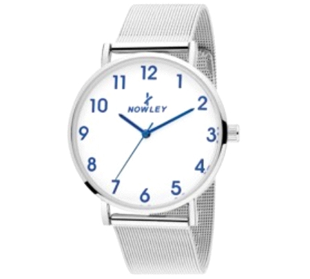 NOWLEY RELOJ HOT, CABALLERO ACERO ESFERA BLANCA                                                     