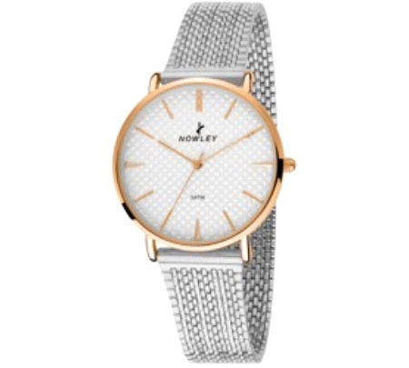 NOWLEY RELOJ VINTAGE SRA. MALLA ESFERA BLANCA                                                       