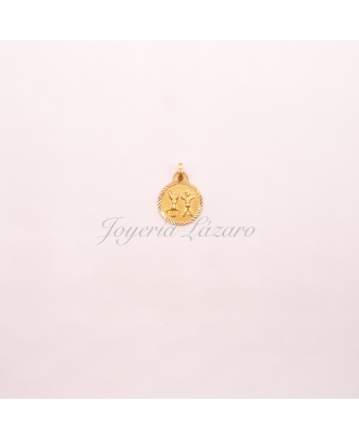 COLGANTE ORO 18 KTS HOROSCOPO geminis16mm                                                           