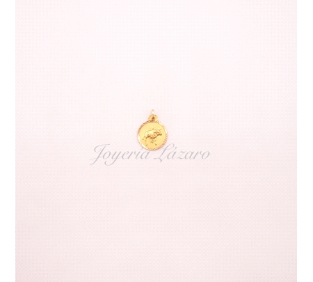 COLGANTE ORO 18 KTS HOROSCOPO TAURO 16mm