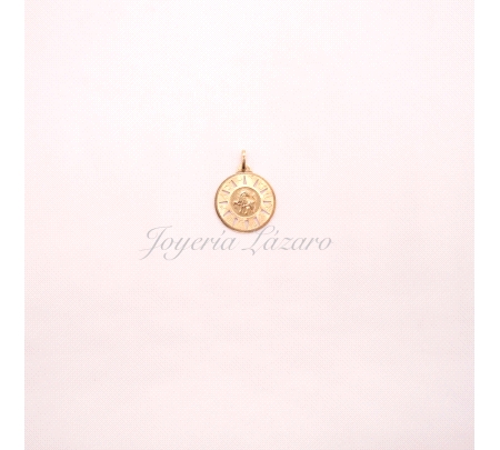COLGANTE ORO 18 KTS HOROSCOPO LEO 16mm