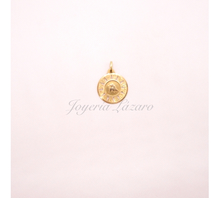 COLGANTE ORO 18 KTS HOROSCOPO TAURO  16mm