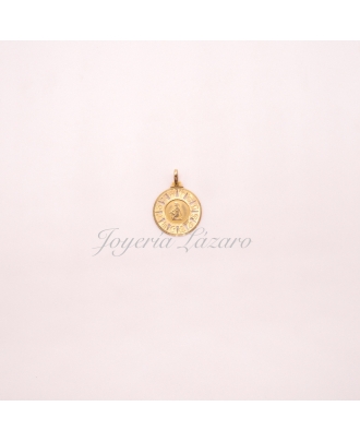 COLGANTE ORO 18 KTS HOROSCOPO  VIRGO 16MM                                                           