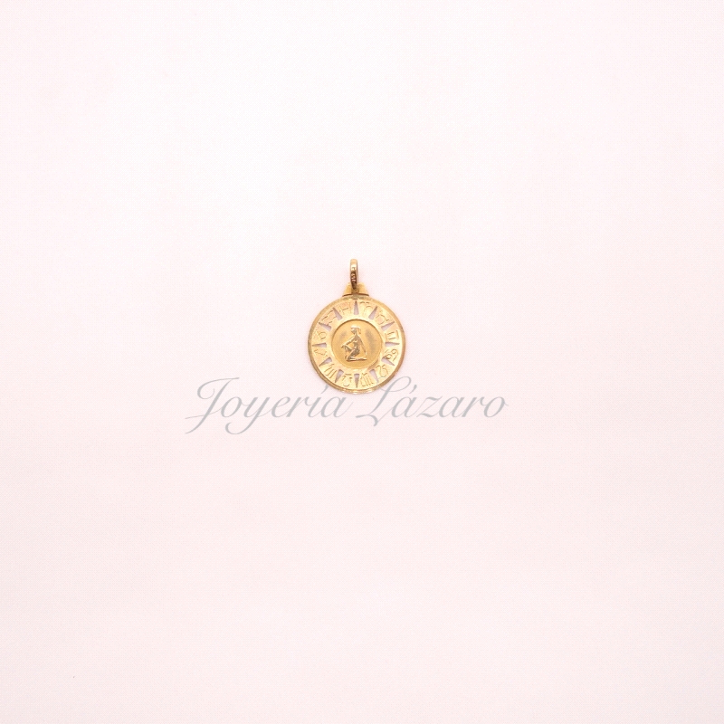 COLGANTE ORO 18 KTS HOROSCOPO  VIRGO 16MM                                                           