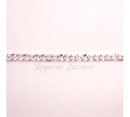 PULSERA PLATA ESLABONES  BARBADA                                                                    
