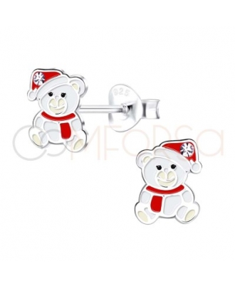 PEND. PRES. PLATA OSO BUFANDA NAVIDAD 6X8                                                           