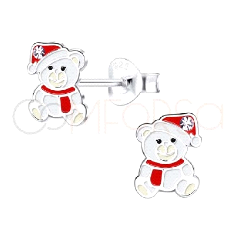 PEND. PRES. PLATA OSO BUFANDA NAVIDAD 6X8                                                           