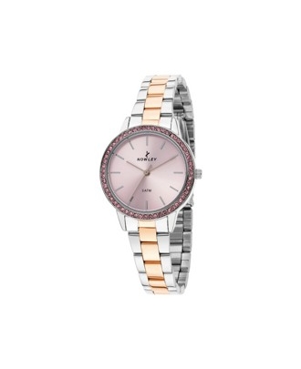 NOWLEY RELOJ CHIC BIC. ESFERA ROSA + CIRCONITAS                                                     