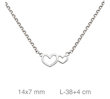 GARGANTILLA PLATA CORAZONES