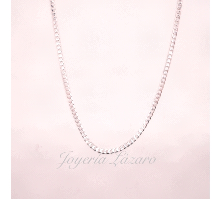 CADENA 40CM. PLATA BARBADA