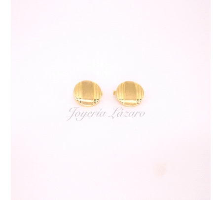 ORO 18 KTS GEMELO REDONDOS M/B.