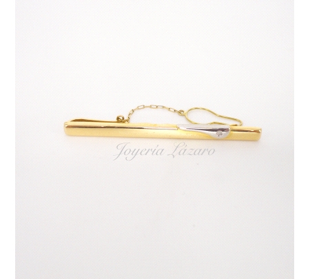 PILLACORBATA ORO BIC.18KTS BRILLANTE