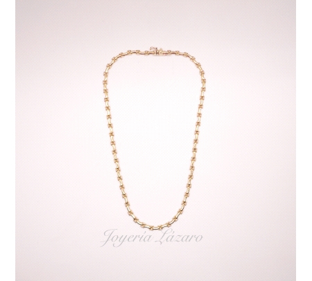 GARGANTILLA 18KTS SEMIRIGIDA MATE/BRILLO                                                            