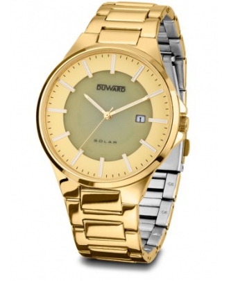 DUWARD RELOJ CABALLERO DORADO ELEGANCE ELEGANS  CARGA SOLAR                                         