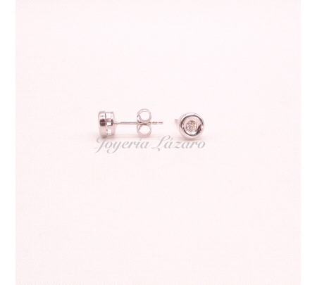 ORO 18 KTS BL. PEND. CHATON BRILLANTE