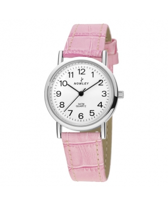 NOWLEY RELOJ NOWLEY CHICA VINTAGE, ESF, BLANCA CORREA PIEL ROSA                                     