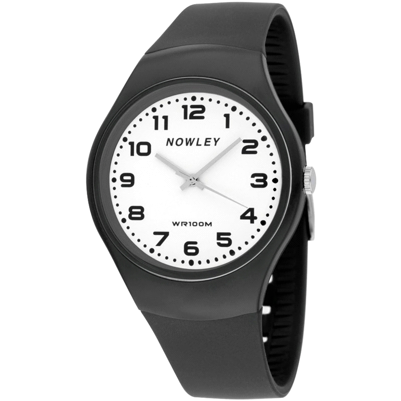 RELOJ NOWLEY RACING ANALOGICO NEGRO ESF. BLANCA                                                     