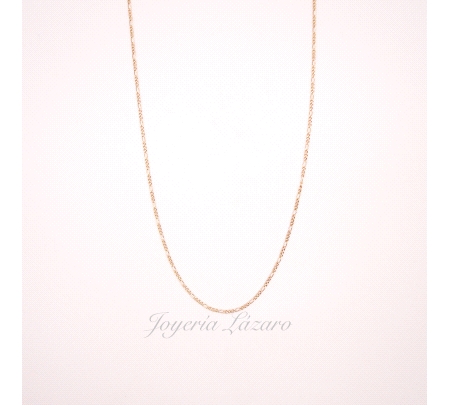 CADENA 60 CM. ORO 18 KTS 3X1