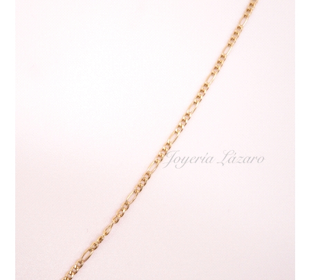 CADENA 60 CM. ORO 18 KTS 3X1