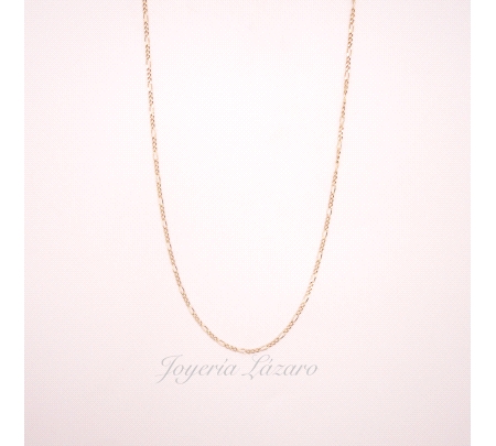 CADENA 60 CM. ORO 18 KTS 3X1