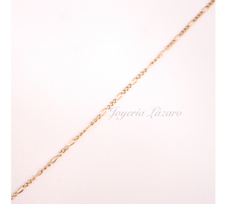 CADENA 60 CM. ORO 18 KTS 3X1