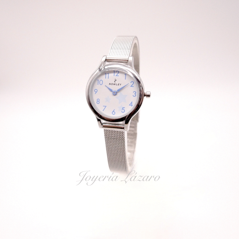 RELOJ NOWLEY SRA. MALLA BLANCO/ACERO                                                                