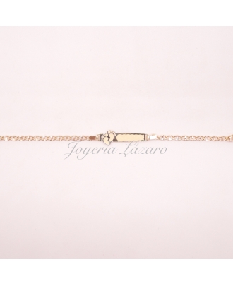 ESCLAVA BEBE ORO 18 KTS PIECECITOS                                                                  