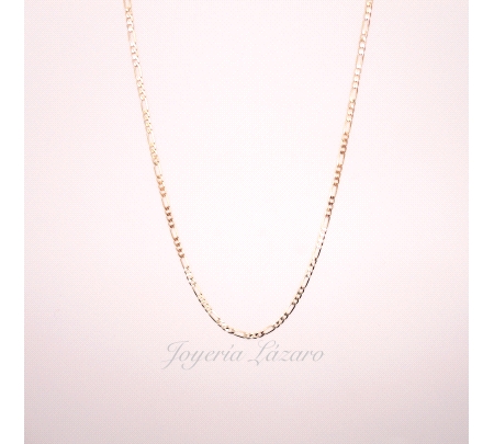 CADENA 60 CM. ORO 18 KTS 3X1 HUECA