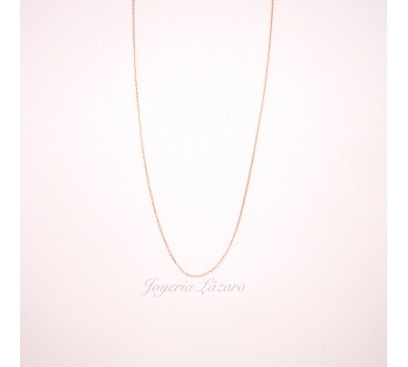 CADENA 50 CM. ORO 18 KTS forzada clara