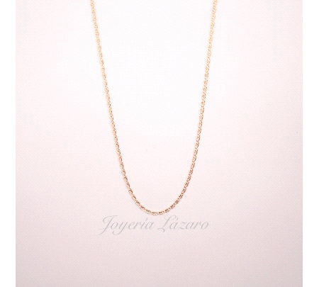 CADENA 50 CM. ORO 18 KTS OJO PERDIZ HUECA