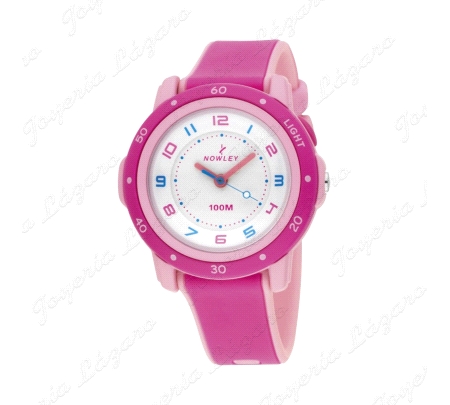 NOWLEY RELOJ FUCSIA/ROSA+LUZ+100M                                                                   