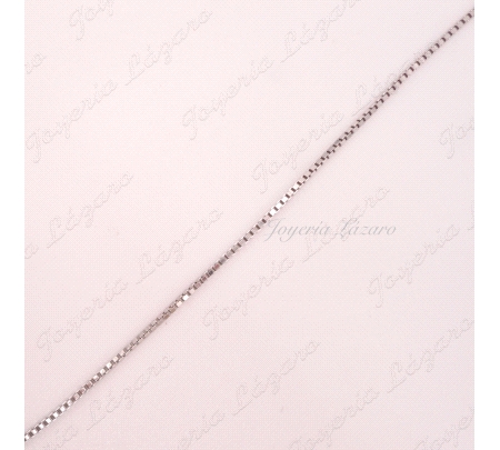 CADENA 45 CM. PLATA CUADRADA