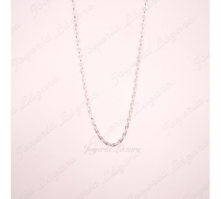 CADENA 45 CM. PLATA CALABROTE 4MM
