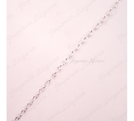 CADENA 45 CM. PLATA CALABROTE 4MM