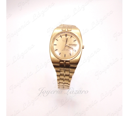 RELOJ ORO 18KTS OMEGA CONSTELARION AUTOMATIC CABALLERO
MAQUINARIA AUTOMATICA ORIGINAL OMEGA
CAJA 41X36MM
EMBLEMA EN CIERRE
F