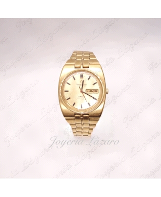 RELOJ ORO 18KTS OMEGA CONSTELARION AUTOMATIC CABALLERO
MAQUINARIA AUTOMATICA ORIGINAL OMEGA
CAJA 41X36MM
EMBLEMA EN CIERRE
F