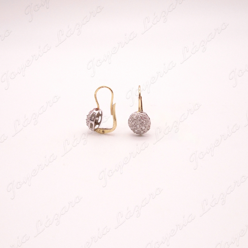 PEND. ORO 18KT BICOLOR OCASION, ROSETON CIRCONITAS                                                  