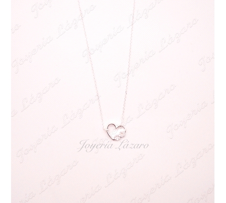 GARGANTILLA PLATA CORAZON/INFINITO + CIRCO                                                          