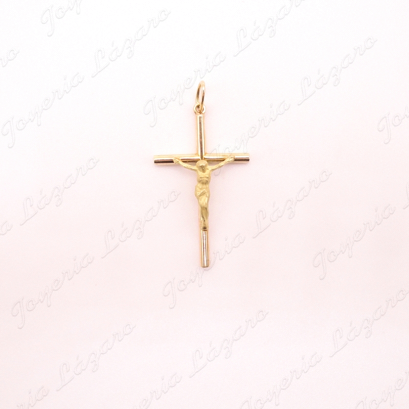 CRUZ ORO 18 KTS CON CRISTO 30X23MM                                                                  