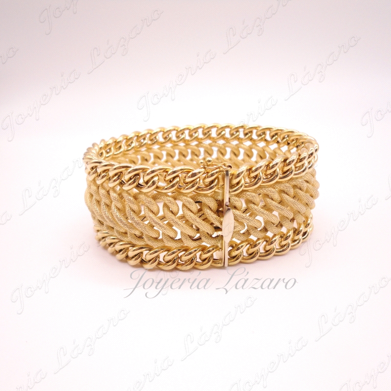 PULSERA ORO 18KT 34MM ANCHOX22CM LARGO 56.2GR                                                       