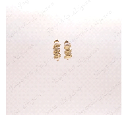 3 PERLAS ESPIRAL ORO 18KT OCASION CIERRE PRESION                                                    
