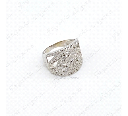 SORTIJA 18KTS BL. LABRADA