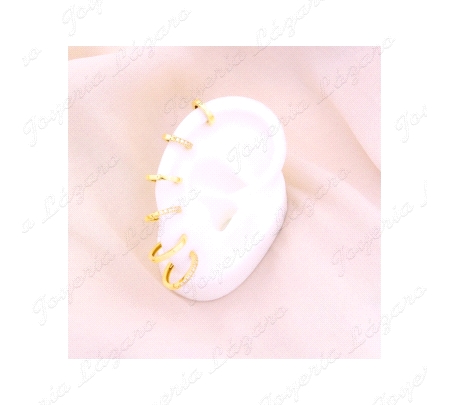 PEND. AROS ORO 18 KTS 12MM EXT. CIRCONITAS Y BISAGRA