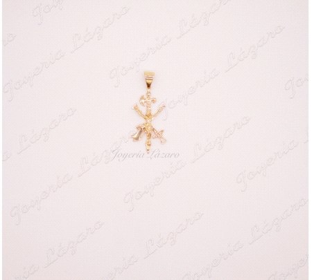 ORO 18 KTS CRISTO LEGION 4.3CM MEDIANA