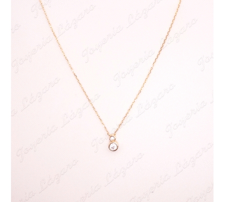 GARGANTILLA ORO 18 KTS DOS CUAJOS 4+1.5MM