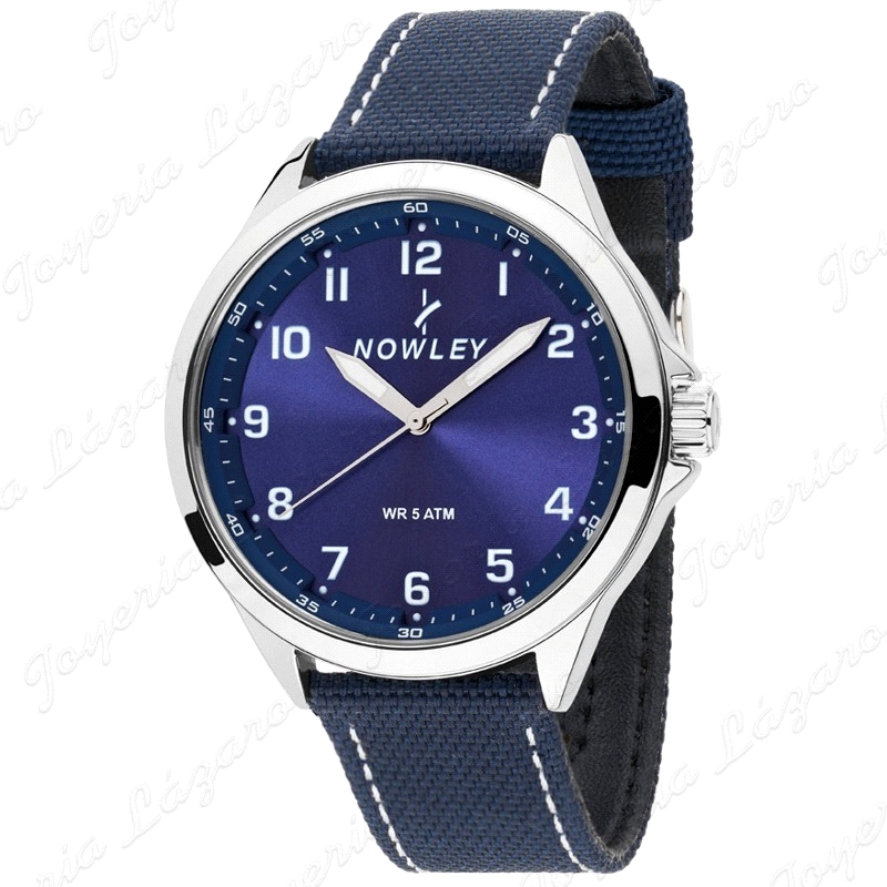 NOWLEY RELOJ HOT CABALLERO AZUL CORREA AZUL                                                         